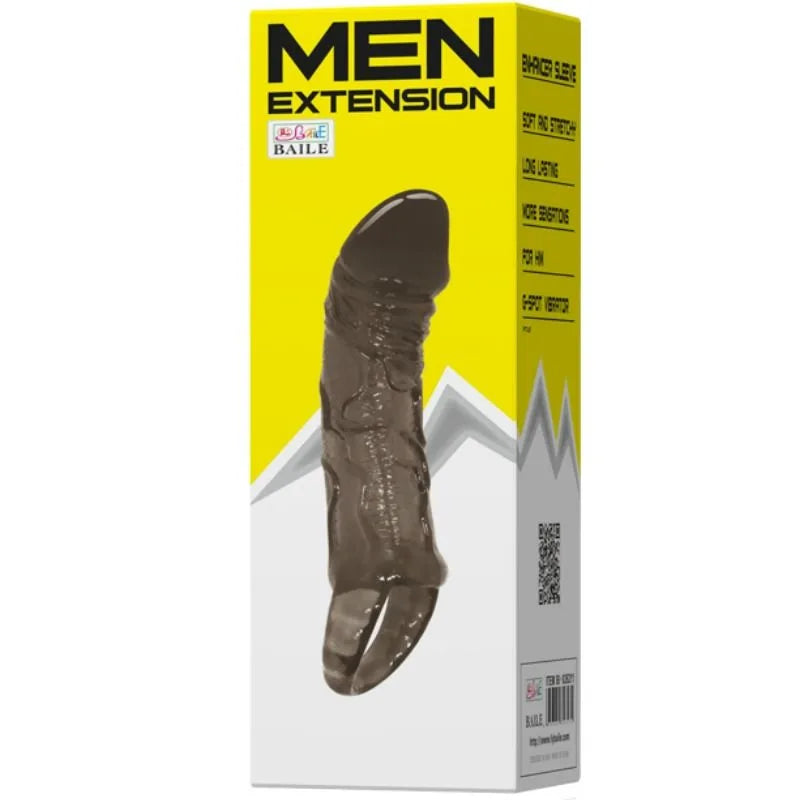 Men Extension Cover Penis And Strap - PlayBlue