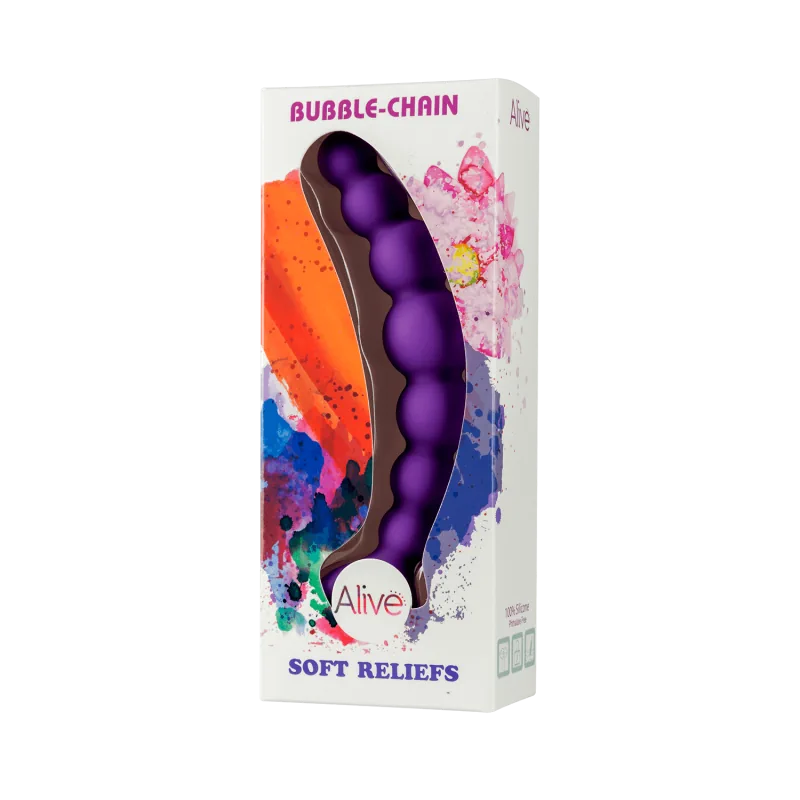 Alive - Silicone Anal Bubble Chain - PlayBlue