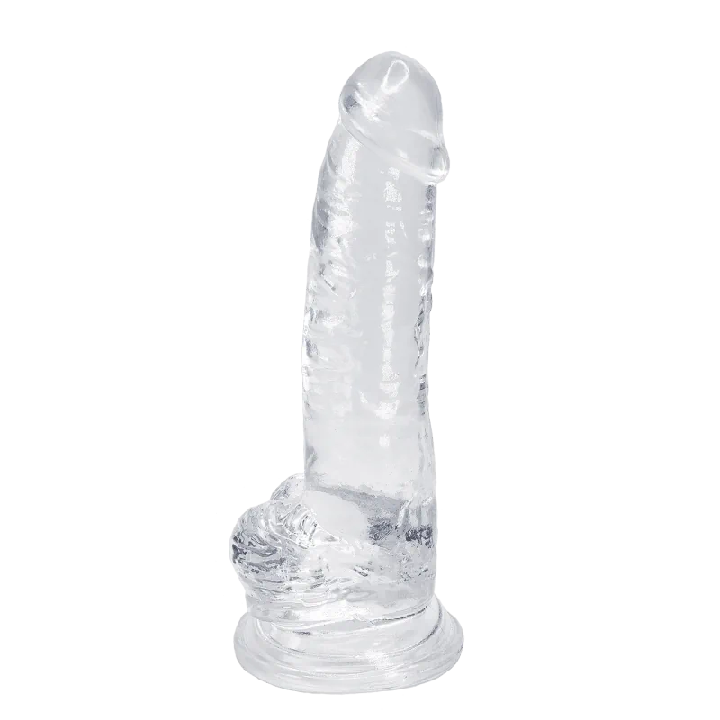 Alive - 8" Jelly Transparent Suction Cup Dildo
