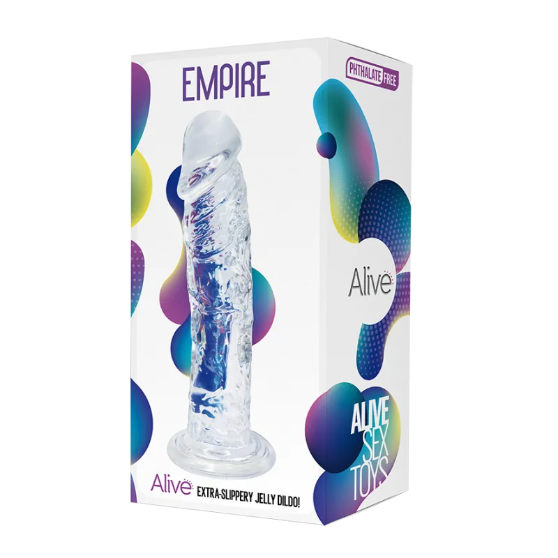 Alive - 7.5 Jelly Transparent Dildo - PlayBlue