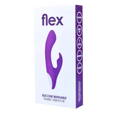 Loving Joy FLEX Silicone Bendable Rabbit Vibrator - PlayBlue