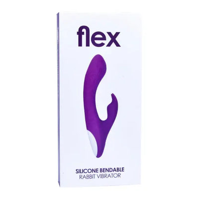 Loving Joy FLEX Silicone Bendable Rabbit Vibrator - PlayBlue