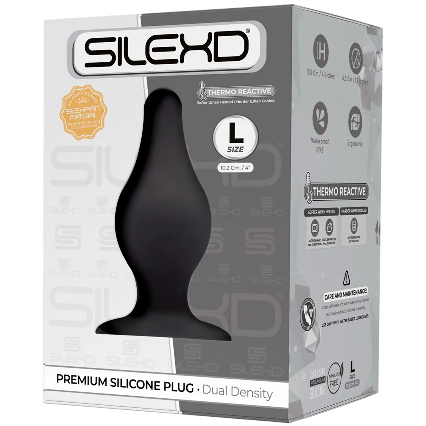 SilexD - Dual Density Silicone Plug - Large