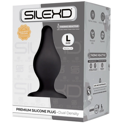 SilexD - Dual Density Silicone Plug - Large - PlayBlue