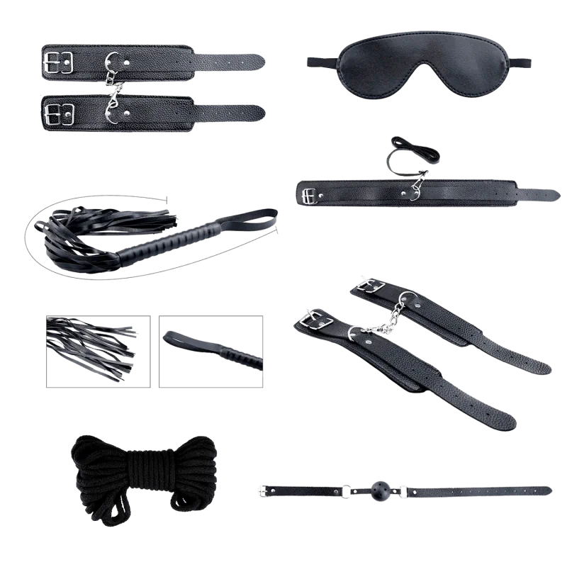 Alive - Secret Desires BDSM 8-Piece Kit - PlayBlue