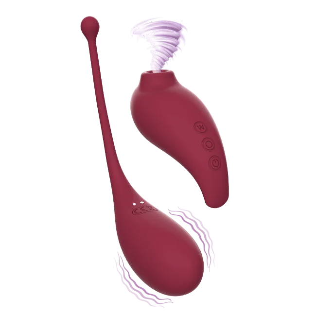 Adrien Lastic - Double Inspiration - Clitoral Suction + Remote Egg - PlayBlue