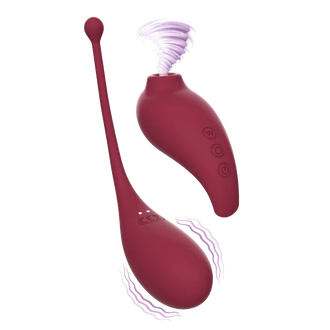 Adrien Lastic - Double Inspiration - Clitoral Suction + Remote Egg - PlayBlue