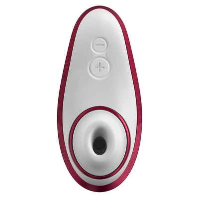 Womanizer Liberty - Rechargeable Travel Clitoral Stimulator - Red - PlayBlue
