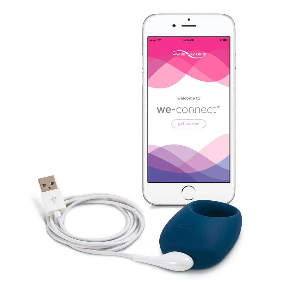 We-Vibe - Pivot We-Connect Cock Ring - PlayBlue