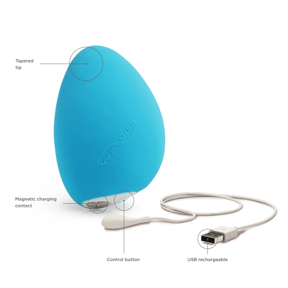 We-Vibe Wish Rechargeable Remote Control Couples Vibrator - PlayBlue