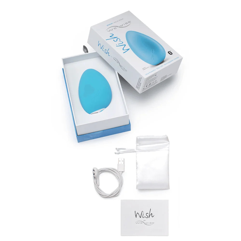 We-Vibe Wish Rechargeable Remote Control Couples Vibrator - PlayBlue