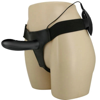 Pretty Love Myron Vibrating Hollow Strap On - PlayBlue
