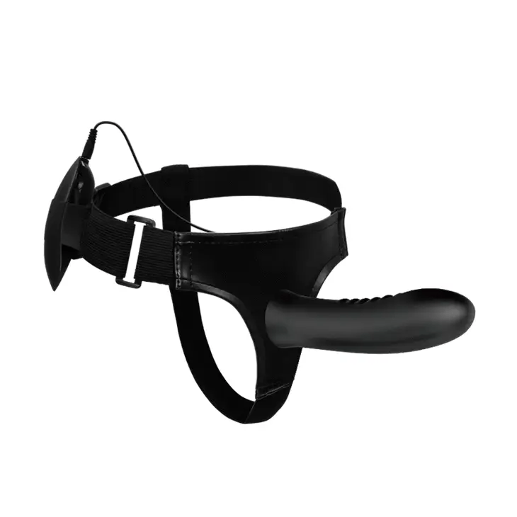 Pretty Love Myron Vibrating Hollow Strap On - PlayBlue