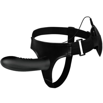 Pretty Love Myron Vibrating Hollow Strap On - PlayBlue