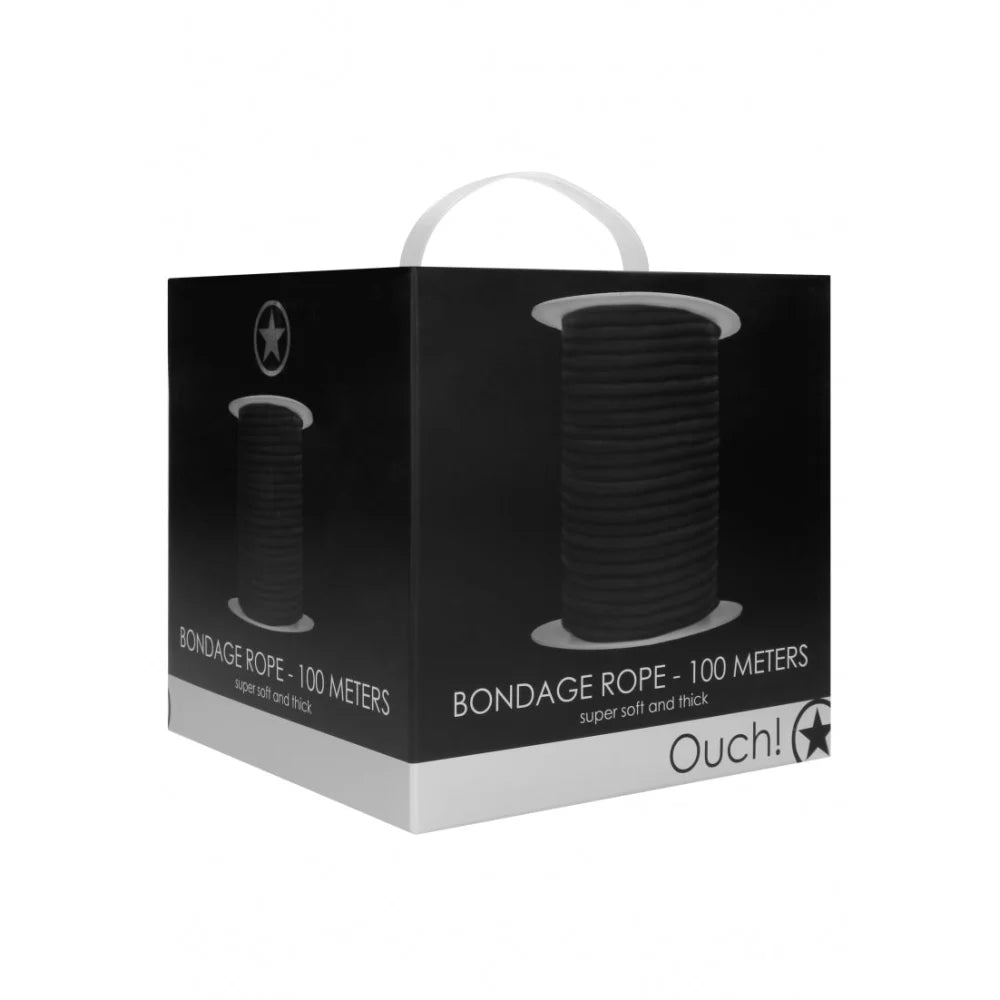 Bondage Rope - 100 Meters - Black - PlayBlue