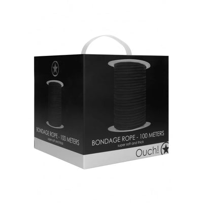 Bondage Rope - 100 Meters - Black - PlayBlue