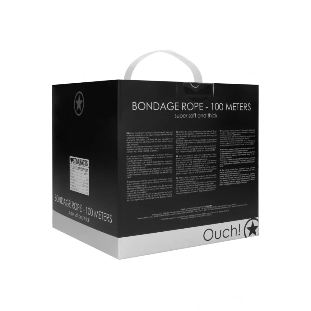 Bondage Rope - 100 Meters - Black - PlayBlue
