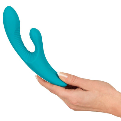 Javida Rechargeable Stimulating Rabbit - PlayBlue