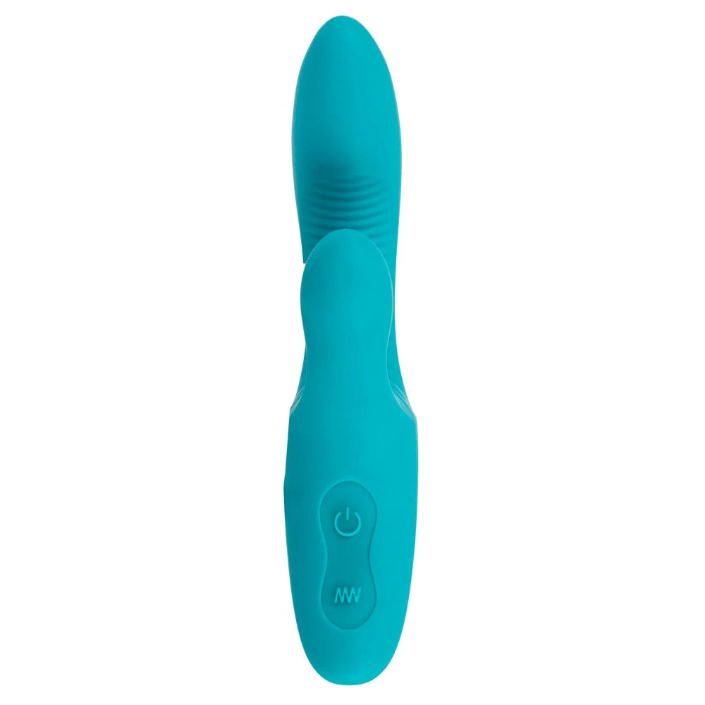 Javida Rechargeable Stimulating Rabbit - PlayBlue