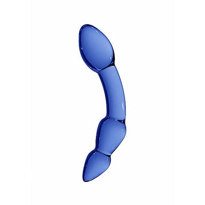Chrystalino Superior Blue Glass Dildo - PlayBlue