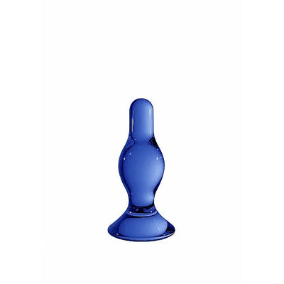 Chrystalino Classy Blue Glass Dildo - PlayBlue
