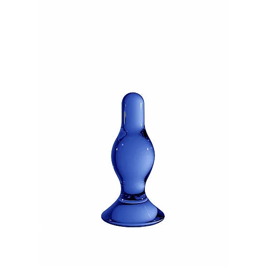 Chrystalino Classy Blue Glass Dildo - PlayBlue