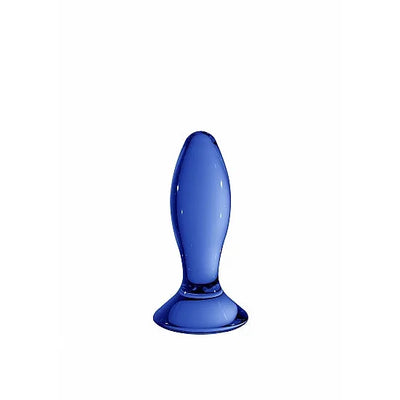 Chrystalino Follower Blue Glass Dildo - PlayBlue