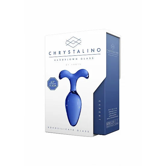 Chrystalino Expert Blue Glass Dildo - PlayBlue