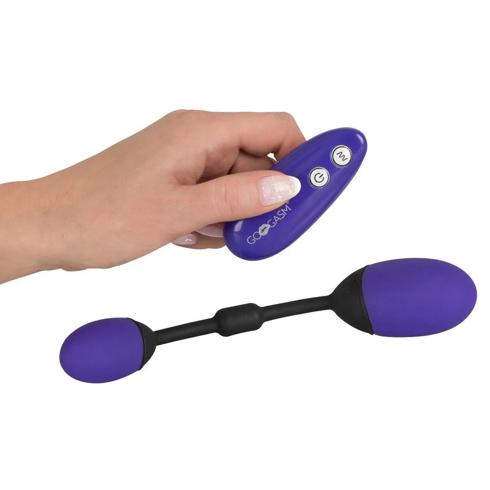 Gogasm Vibrating Pussy & Ass Balls - PlayBlue