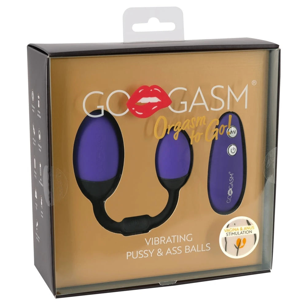Gogasm Vibrating Pussy & Ass Balls - PlayBlue