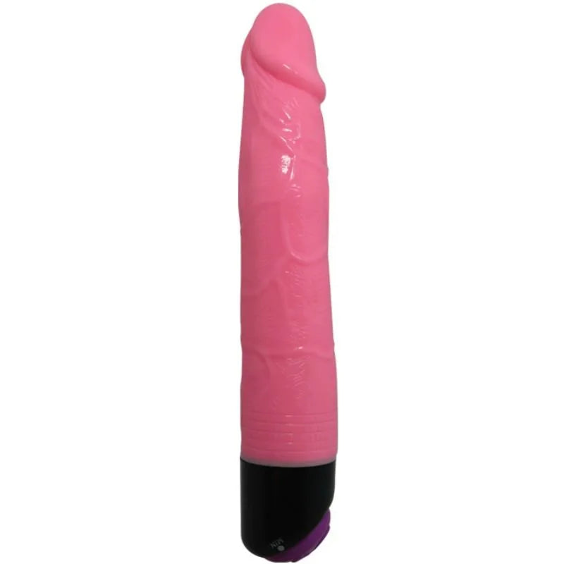 Colorful Sex Realistic Vibrator Pink - 8 Inch
