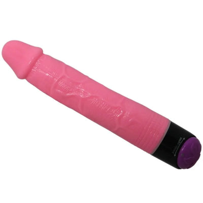 Colorful Sex Realistic Vibrator Pink - 8 Inch - PlayBlue