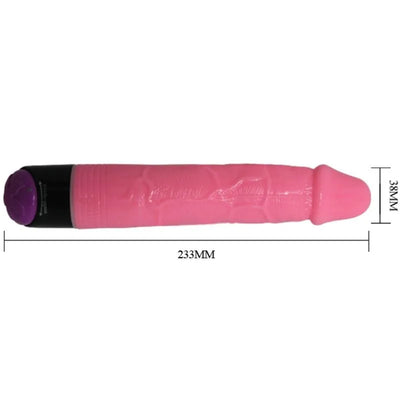 Colorful Sex Realistic Vibrator Pink - 8 Inch - PlayBlue