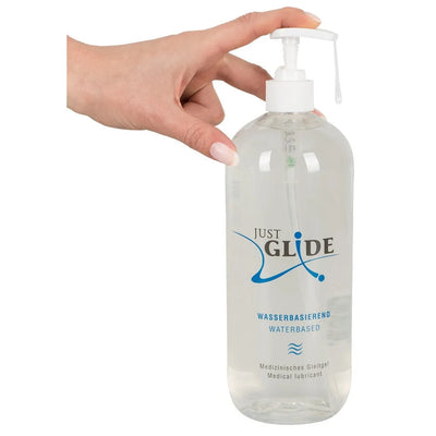 Just Glide Water-Based Jumbo Lubricant - 1000ml - PlayBlue