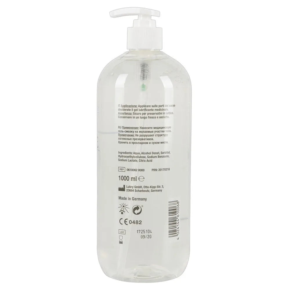 Just Glide Water-Based Jumbo Lubricant - 1000ml - PlayBlue