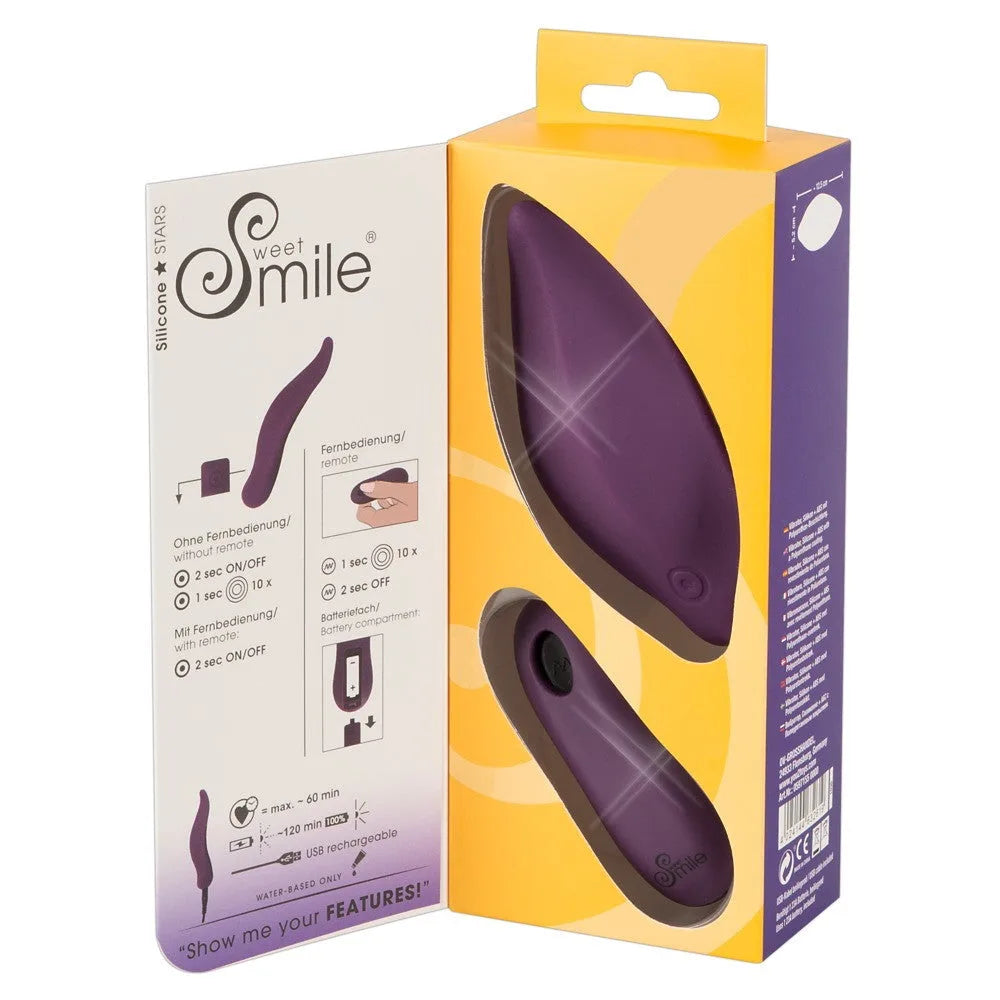 Sweet Smile Remote Controlled Panty Vibrator - PlayBlue