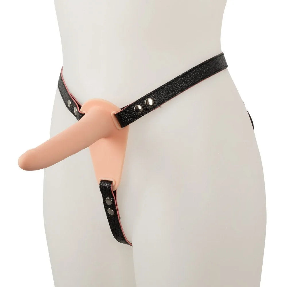 Vibrating Rechargeable Strap-On - PlayBlue