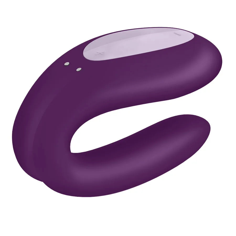 Satisfyer Double Joy Couples Bluetooth Vibrator - PlayBlue