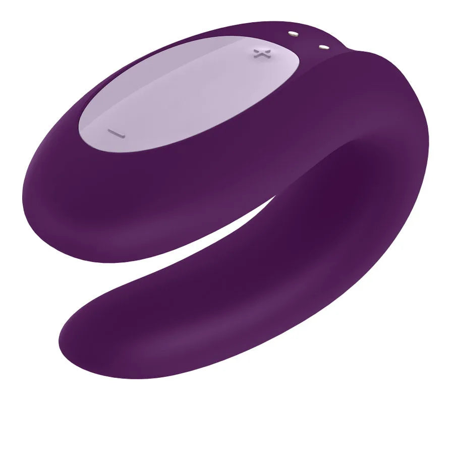 Satisfyer Double Joy Couples Bluetooth Vibrator - PlayBlue