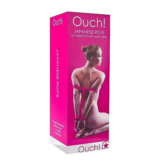 Ouch Japanese Rope - 10m - Black - PlayBlue