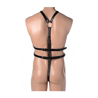 STRICT Male Body Harness - PlayBlue