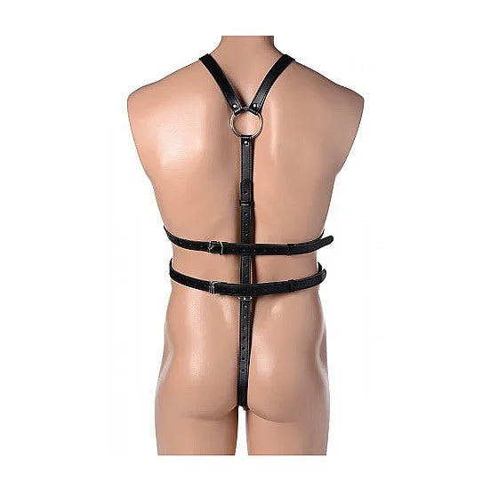 STRICT Male Body Harness - PlayBlue