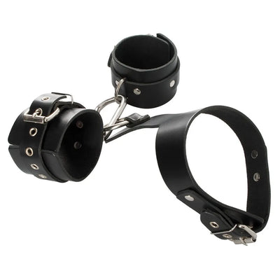 Zado - Heavy Duty Bondage Set Collar & Cuffs - PlayBlue