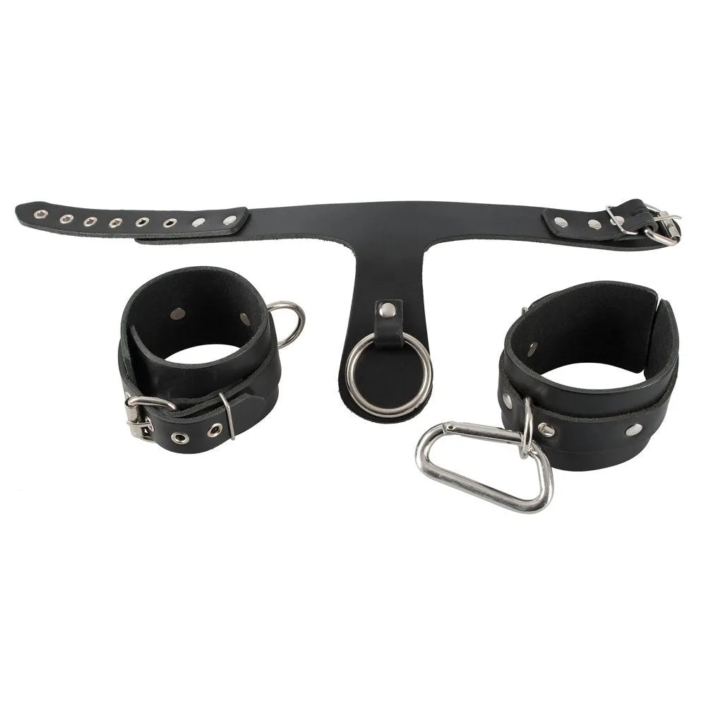 Zado - Heavy Duty Bondage Set Collar & Cuffs