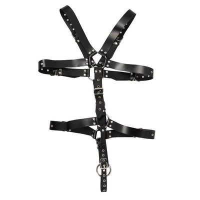 Zado - Leather Harness with Cock Ring - PlayBlue