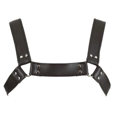 Zado - Premium Leather Chest Harness - PlayBlue