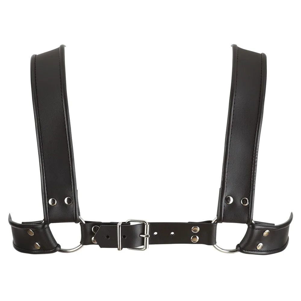 Zado - Premium Leather Chest Harness - PlayBlue
