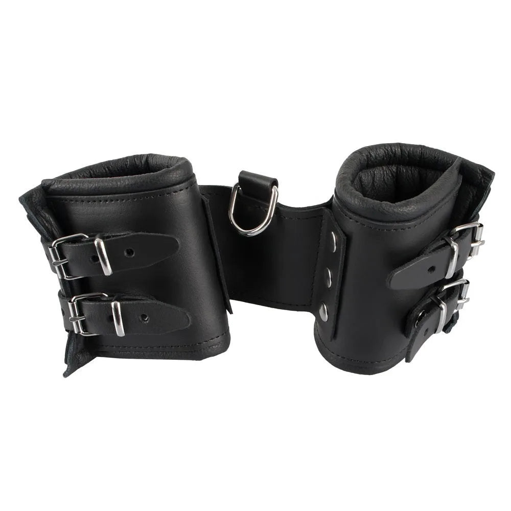 Zado - Wide Padded Leather Cuffs - PlayBlue
