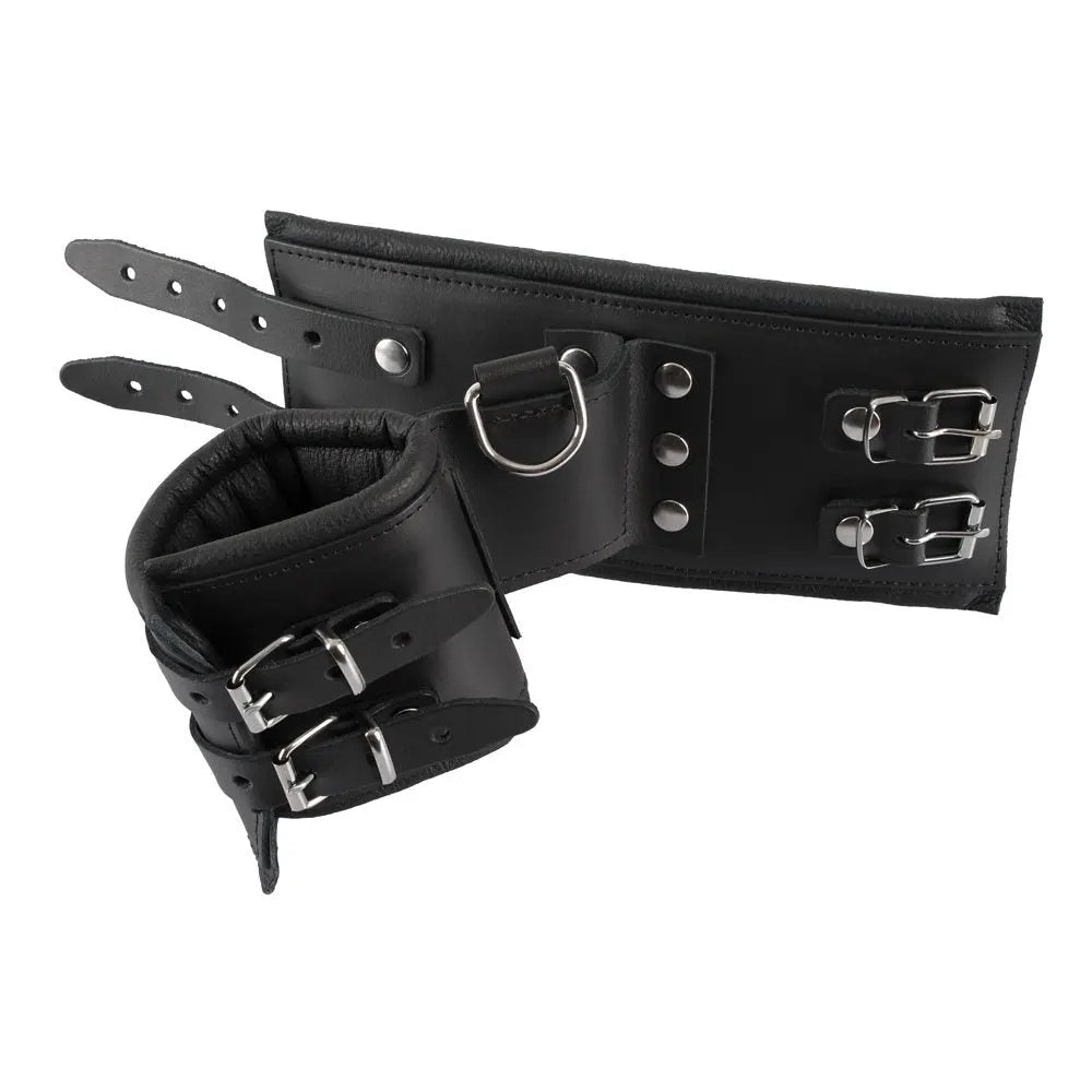 Zado - Wide Padded Leather Cuffs - PlayBlue