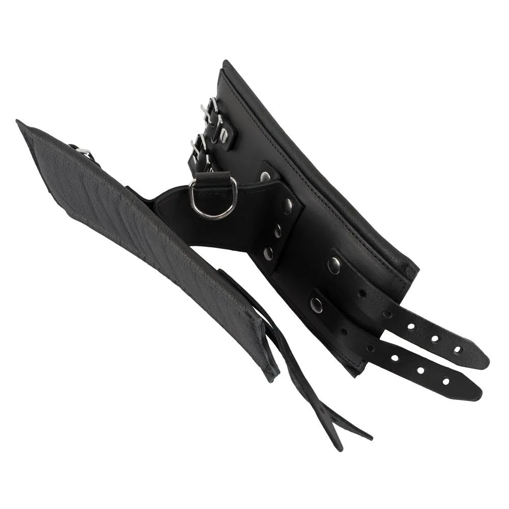 Zado - Wide Padded Leather Cuffs - PlayBlue
